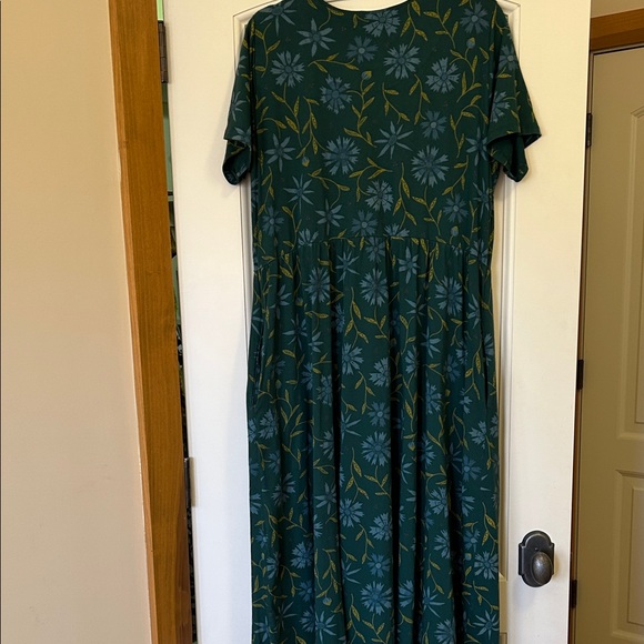 Gudrun Sjöden Forest Green Floral Midi Dress - Picture 6 of 8